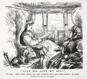 Aime-moi, aime mon chien! - John Leech